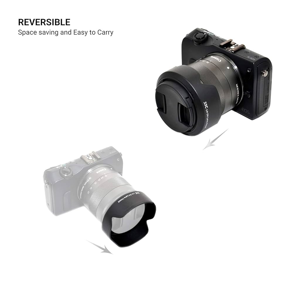 Amazon | JJC 可逆式 レンズフード Canon EW-54 互換 EF-M 18